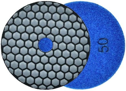 GEKO Diamant polijstpad - 100 mm - Droog gebruik - Klittenband bevestiging