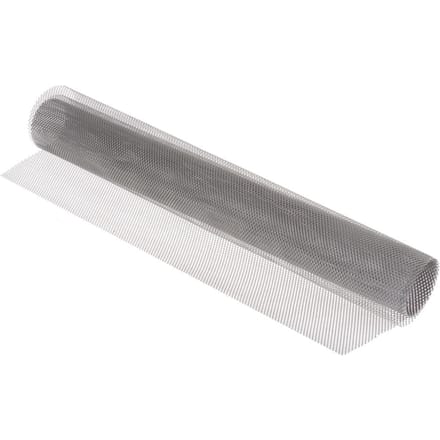 Tekenrooster, 2x4mm, 40x100cm, aluminiumkleurig