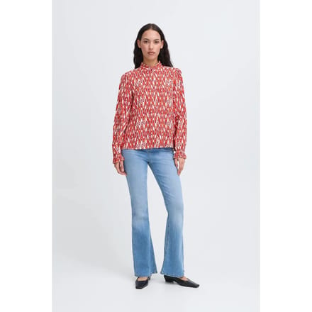 Damesblouse met lange mouwen Ichi Lueca