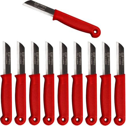 Solingen Schilmesje Duits - Rood - RVS 16 cm. - 500 stuks