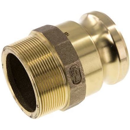 Camlock DN 60 (2 1/2'') Koppeling MessingR 2 1/2'' met buitendraad Type F MIL-C-27487