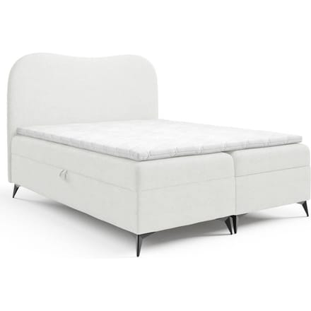 Boxspring Adler bouclé met opbergruimte 140 x 200 cm | NADUVI Collection