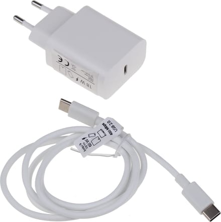 ERARD - KIT OPLADER 5V-3A + KABEL USB C 18W - 728110