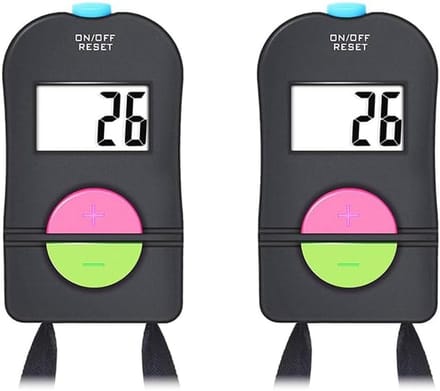 Digitale Hand Tellers - Clicker Teller - Activiteiten Tellen - Met Geluid - 2 Stuks - Zwart