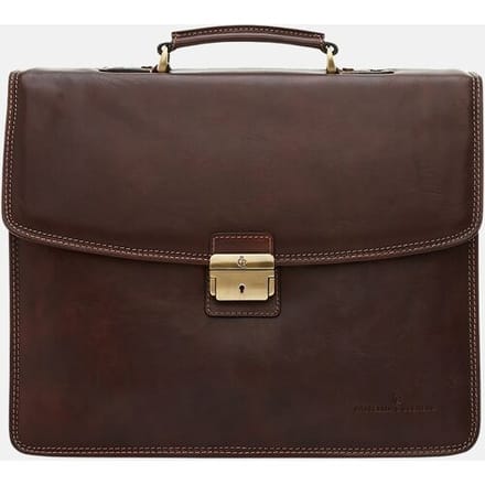 Castelijn en Beerens Castelijn & Beerens Verona aktetas 15.6 inch mocca