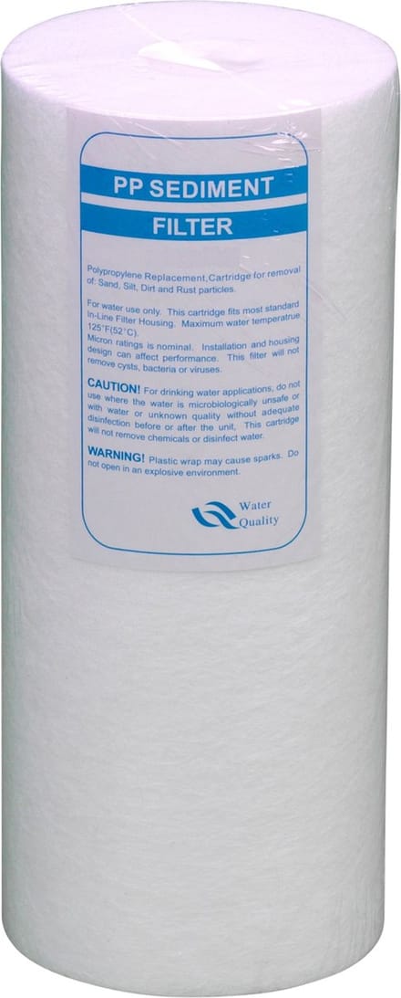PP - Polypropyleen drinkwater filter patroon 10inch/25cm - 20 micron