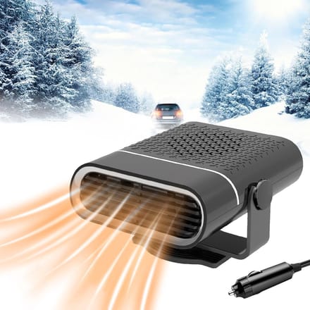 Autoverwarming - Auto Ontdooier - Voorruitverwarming- Auto Verwarming - 360 Graden Rotatie - 12V/150W - Zwart