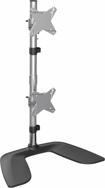 StarTech.com Vertical Dual Monitor Stand for up to 27" Monitors - Aluminium - Stand