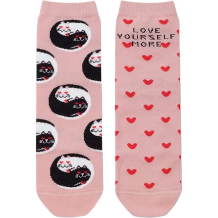 Katoenen sokken voor dames Conte Elegant Happy with "Love yourself"