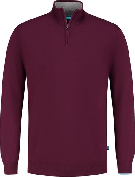 Trui Half Zip Cotton/Cashmere Plum (7.21.500.501 - 084)