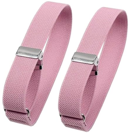 Fako Bijoux® - Mouwophouders - Elastisch - Per Paar - 2 Stuks - Roze