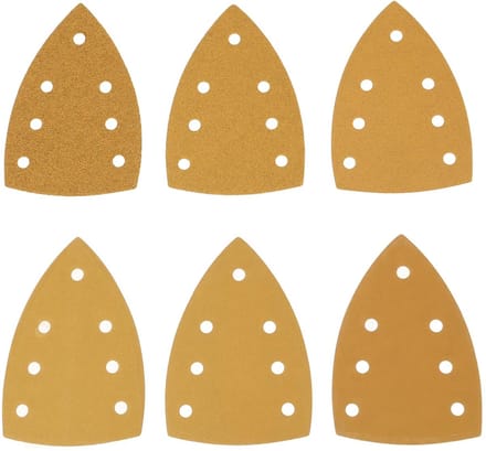 Dailygoods - 60 Stuks Geel Slijpmachines Schuurpapier - Voor Bosch Multi-Sanders