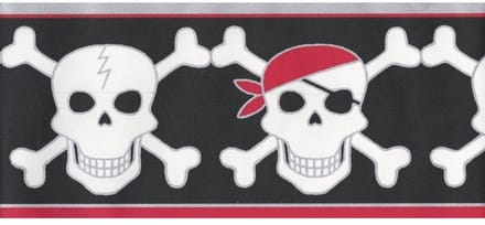 Pirate / Skull Border behangrand AS Creation 6347-19