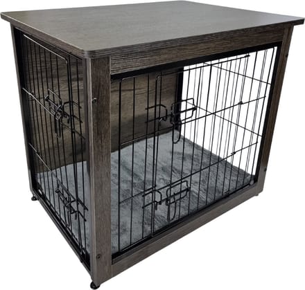 Hondenbench -houtenbench - bench - hondenkennel - incl Benchmat m : 83 × 56 × 64 cm