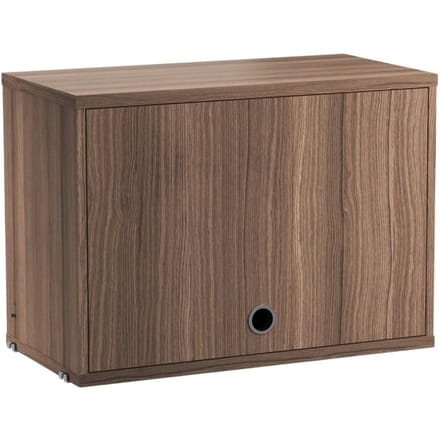 String Furniture Kastunit met klapdeur - Notenhout - Breite 58 cm