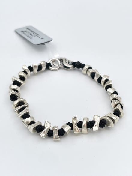 Spadarella Gioielli - SPBR14 - Armband - 925 Zilver - 6 mm - Black 4000 - 17 Cm