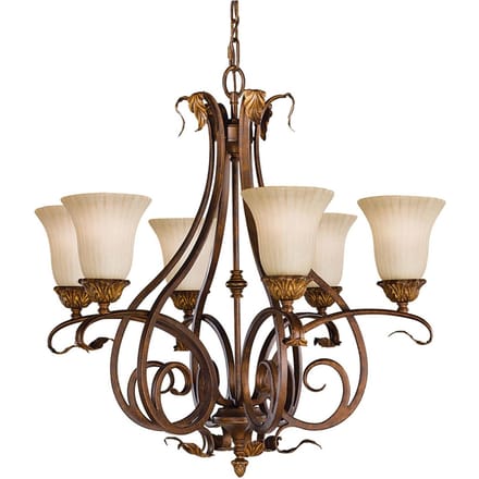Kroonluchter - Steady Lighting - Metaal -  - E27 - L: 73cm - Voor Binnen - Woonkamer - Eetkamer - Tortoise