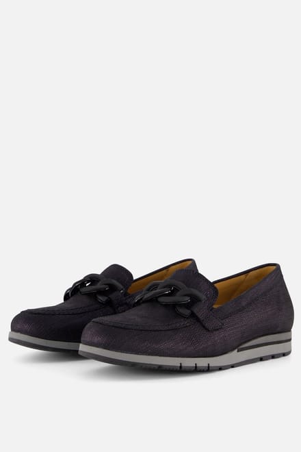 Gabor Instappers blauw Suede - Dames - Maat 37.5