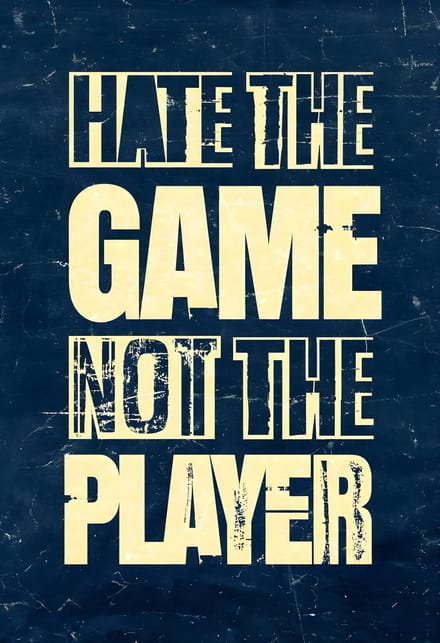 4one6 industries - "Haat het spel, niet de speler"-sticker