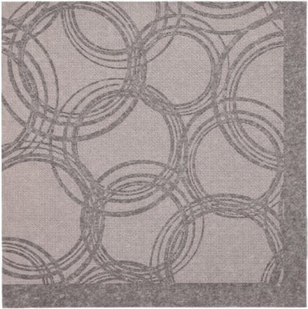50 Servetten ROYAL Collection 1/4 vouw 40 cm x 40 cm grijs Bubbles