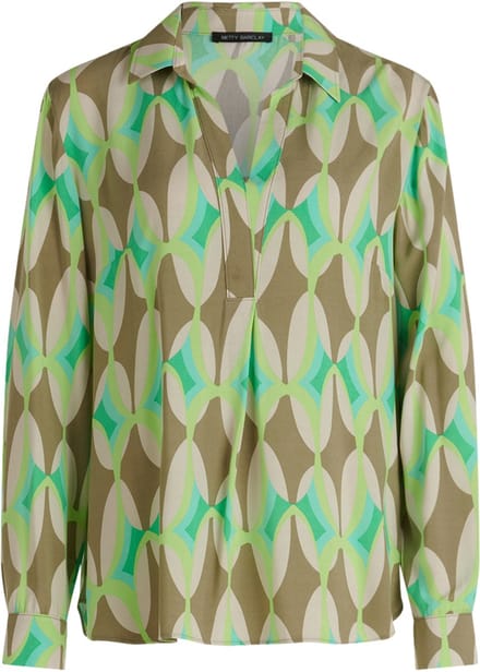 BETTY BARCLAY - Bloes - Maat 38 - Vrouwen - Khaki - Viscose