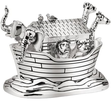 Zilverstad - Muziekdoosje Noah's Ark zilver kleur
