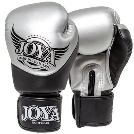 Joya Bokshandschoenen Pro Thai Silver Black van Joya Fightgear - 16 OZ