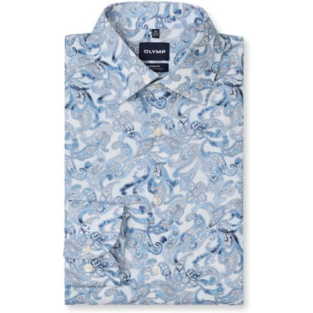 OLYMP Luxor Overhemd, Modern Fit, New Kent, Bleu