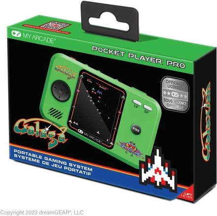 My Arcade Pocket Player Galaga Draagbaar Retroconsole Transparant One Size / EU Plug