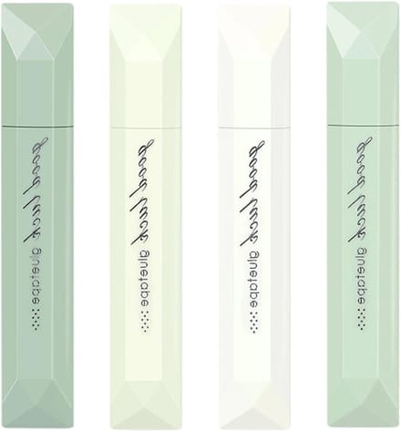 Dubbelzijdige Plakband Pen - Lijmroller Dispenser - Scrapbooking Maken - Verbeterde Grip Stabiliteit - 4 Stuks - Wit