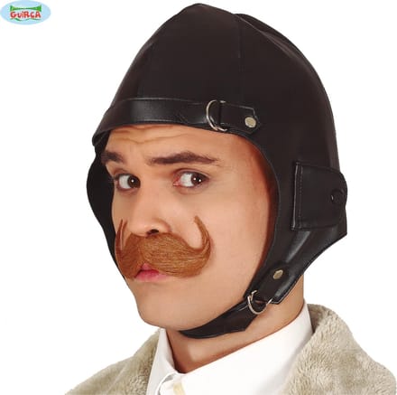 Fiestas Guirca Helm Piloot Heren Zwart Leer One-size