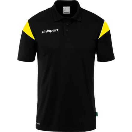 Uhlsport Squad 27 Polo Kinderen - Zwart / Limoen | Maat: 164