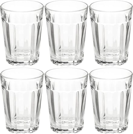 Secret de Gourmet Drinkglazen Lorenz - 12x stuks - 250 ml - transparant glas - Waterglazen