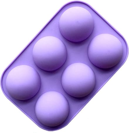 ProductGoods - Siliconen Bakvorm Halve Bollen - Halfrond Rond - 6 Stuks - Bakvormen