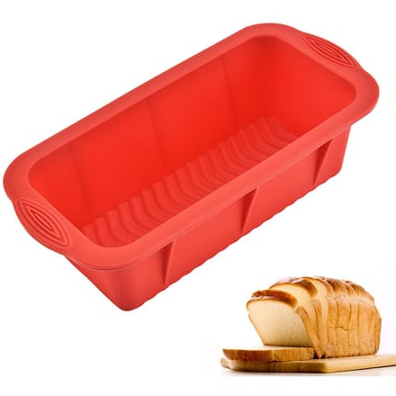 Siliconen Brood Bakvorm Rechthoekige Toastplaat Keuken Bakvorm red