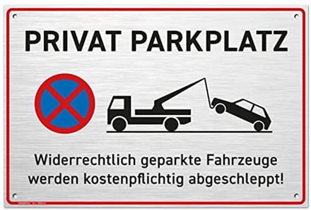Parkeerplaats Bord - Aluminium, 30x20 cm - Parkeren Verboden