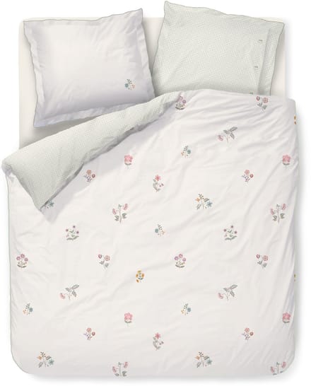 Pip Studio Mughal Flower dekbedovertrek - Tweepersoons - 200 x 200/220 cm - Gebroken wit