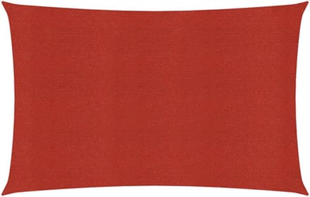 vidaXL Zonnezeil 160 g/m² 4x5 m HDPE rood