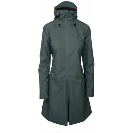 agu SEQ Regenjas Dames Waterdicht - Staal Blauw - Waterkolom 5.000 mm - Om te ritsen tot poncho - Ventilatiepaneel op de rug