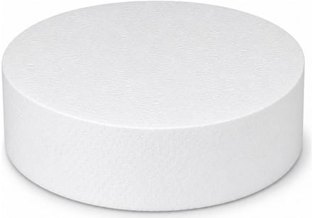 Piepschuim vormen - cirkel - 1x - D17,5 x 4 cm - styropor hobby / DIY vorm - basis knutselfiguren