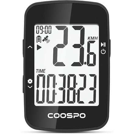 Fiets GPS-computer Multifunctionele draadloze fietscomputer met automatische achtergrondverlichting Waterdichte kilometerteller zwart