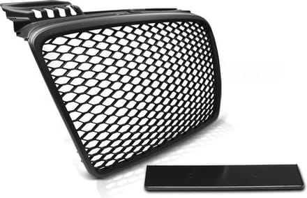 Grill geschikt voor AUDI A4 (B7) RS-STIJL 11 04-03 08 MAT ZWART