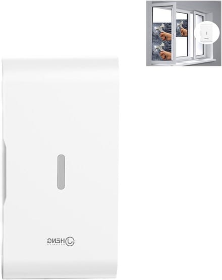 Raam-/deurtrilsensor - Glasbreuk sensor - Huisbeveiliging - Draadloze detectie - 100 meter bereik - Wit