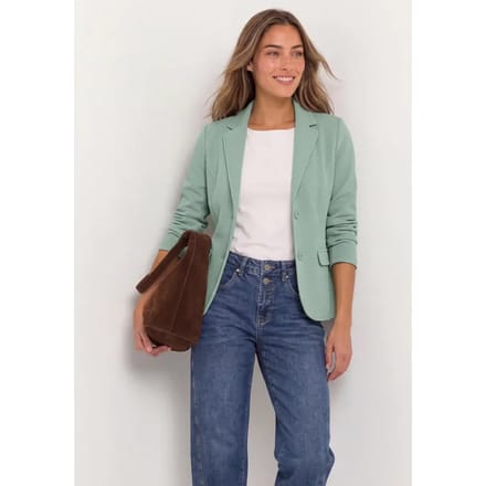 Eenvoudige blazer met structuur