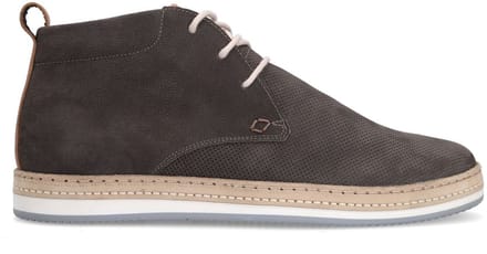 No Stress - Heren - Taupe nubuck veterboots - Maat 43