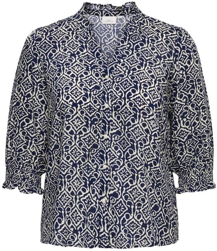 ONLY CARMAKOMA - CARRAYA 3/4 SHIRT WVN NOOS Dames Blouse