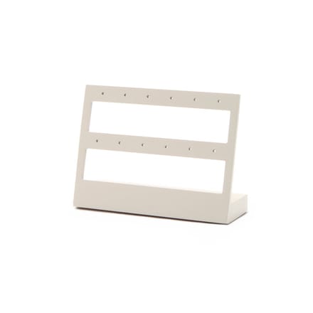 Oorringen display beige