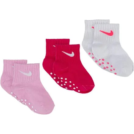 Sokken voor babymeisjes Nike Core Swoosh Gripper (x3)