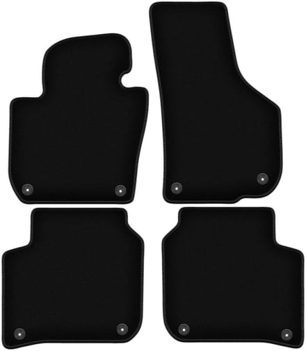 BASIC zwarte veloursmatten voor: Skoda Superb II sedan, stationwagen (2008-2015)