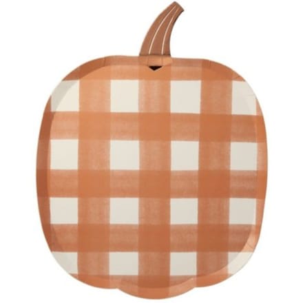 Meri meri halloween bordjes papier pompoen à 8 stuks